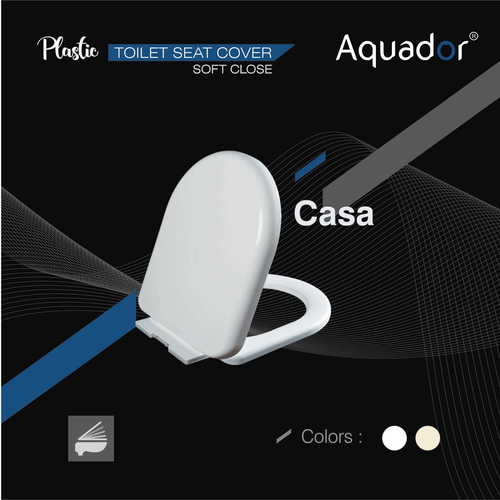 White Casa Toilet Seat Cover