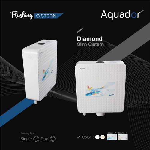 Diamond Slim Flush Cistern