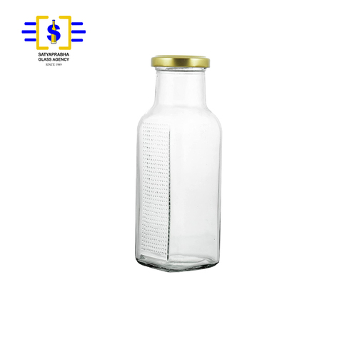 500 Ml Square Juice Bottle - Color: Transparent