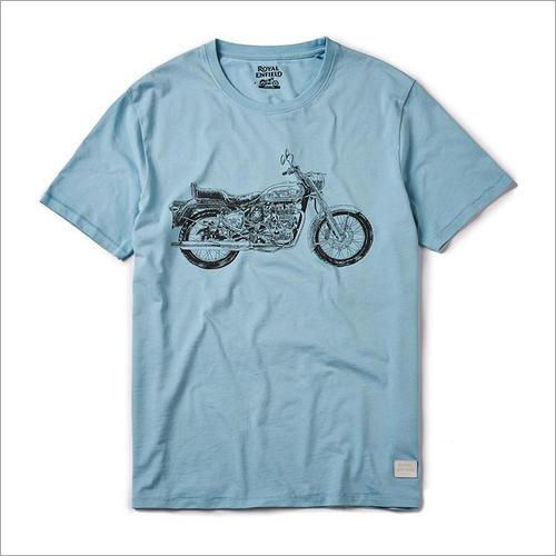 Mens Round Neck Printed T Shirt