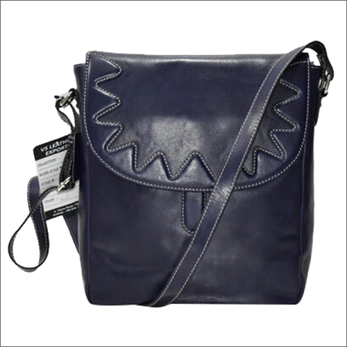 Handmade Napa Leather Dark Blue Handbag