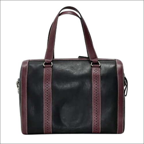 Handmade Napa Leather Designed Black Handbag
