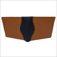Handmade NDM Leather Tan and Black Mens Wallet