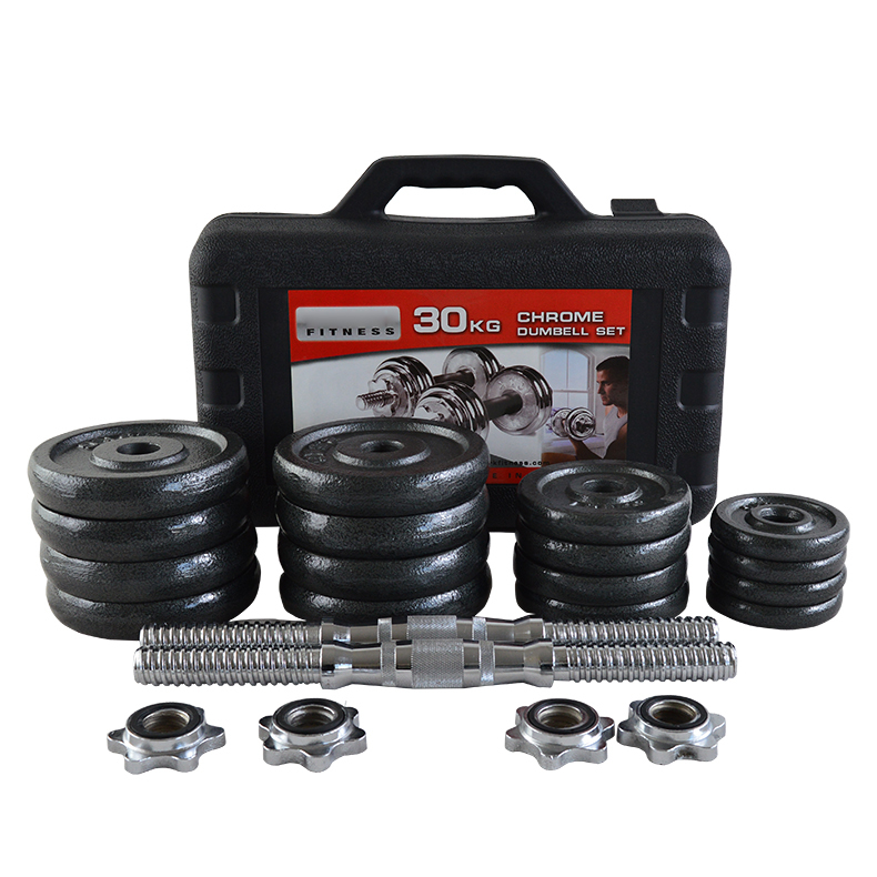 Rubber adjustable dumbbell