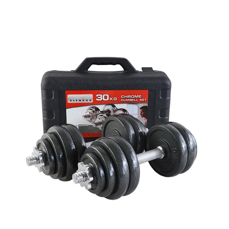 Rubber adjustable dumbbell
