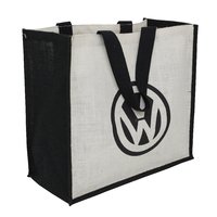 PP Laminated Jute Shopping Bag With Logo Print