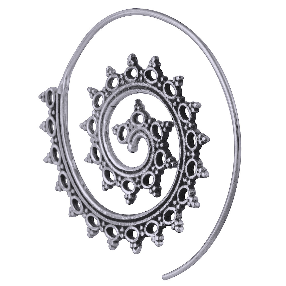 AUTHENTIC HANDWORK PLAIN 925 STERLING SOLID SILVER HOOP EARRINGS