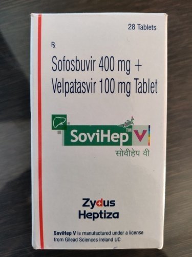 Sofosbuvir 400mg + Velpatasvir 100mg Tablet