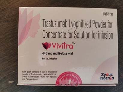 Trastuzumab Lyophilized Powder For Concentrate For Solution For Infusion 440 Mg