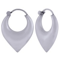 UNIQUE PLAIN 925 STERLING SOLID SILVER BALI EARRINGS