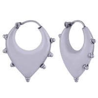 UNIQUE PLAIN 925 STERLING SOLID SILVER BALI EARRINGS