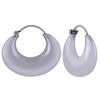 PLAIN 925 STERLING SOLID SILVER BALI EARRINGS