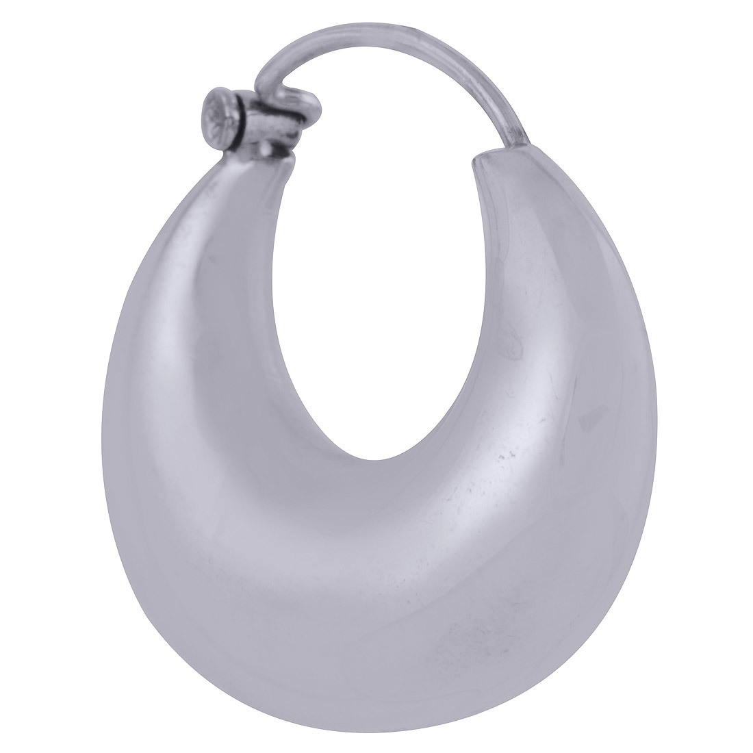 PLAIN 925 STERLING SOLID SILVER BALI EARRINGS