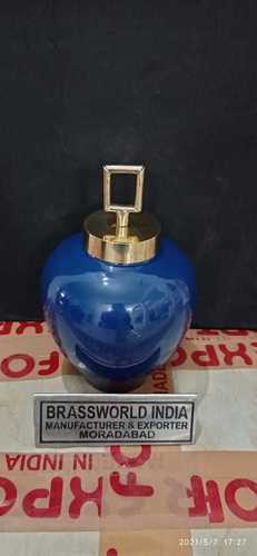 Blue Brass Cremation Adult Urn