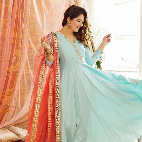 Heavy Chinon Silk Gown