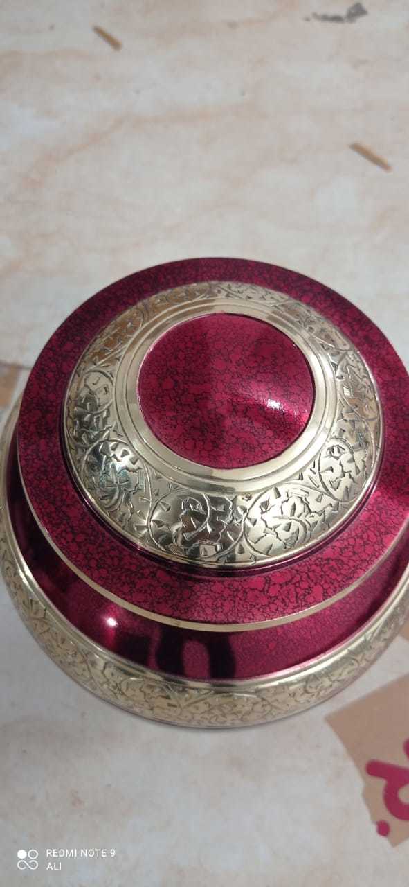 RED ROSE BRASS CREMATION ADULT URN CREMATION SUPPLIES