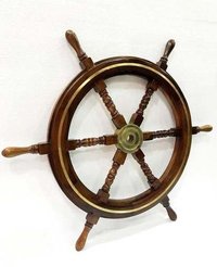 Brown Antique Ship Wheel