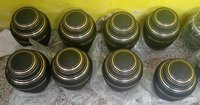 BRASS AMERICAN FLAG ENGRAVED CREMATION URN FUNERAL SUPPLIES