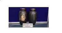 BRASS AMERICAN FLAG ENGRAVED CREMATION URN FUNERAL SUPPLIES