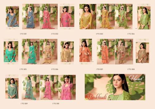 Pankhudi By Alok Suit - Pure Cotton Digital Print Dress Material Set | Embroidered Top with Swarovski, Solid Bottom, Nazneen Dupatta, Plus Size, Short Sleeves, Quick Dry