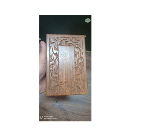 Wood Rectangles Shaped Engraved Cremation Urn With Print/ Wood Pet Urn/wood Photo Frame Urn By BRASSWORLD INDIA