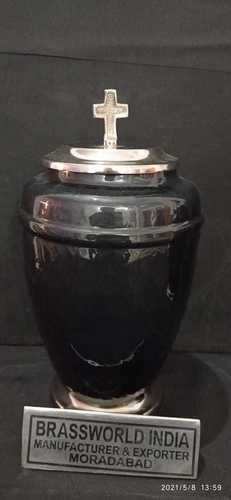 Black Color Brass Gorgeous Cremation Urn