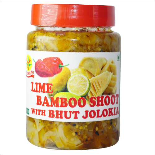 Piece Lime Bamboo With Bhut Chilly Pickle