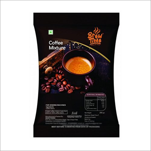 250 GM Instant Coffee Premix - Powder Form, Brown Color | Instant Coffee with Convenient Premixed Preparation