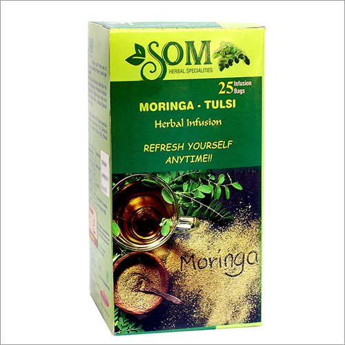 Dried Moringa And Tulsi Herbal Infusion Tea Sachets