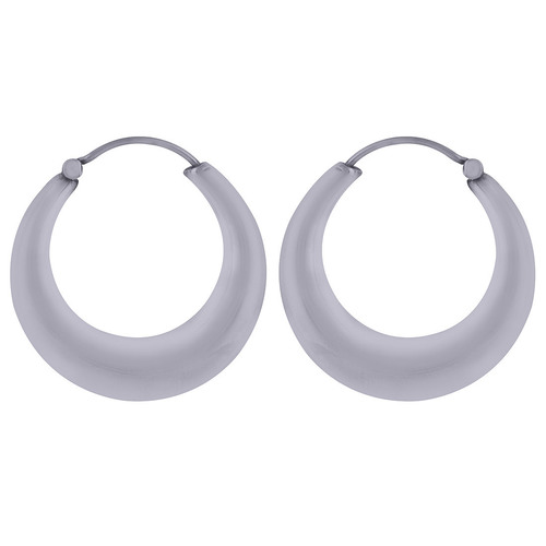 PLAIN 925 STERLING SOLID SILVER BALI EARRINGS
