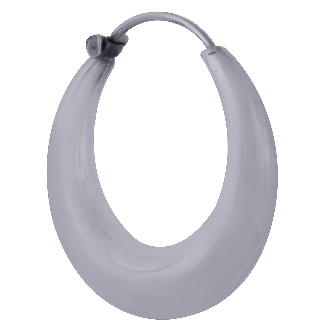 PLAIN 925 STERLING SOLID SILVER BALI EARRINGS