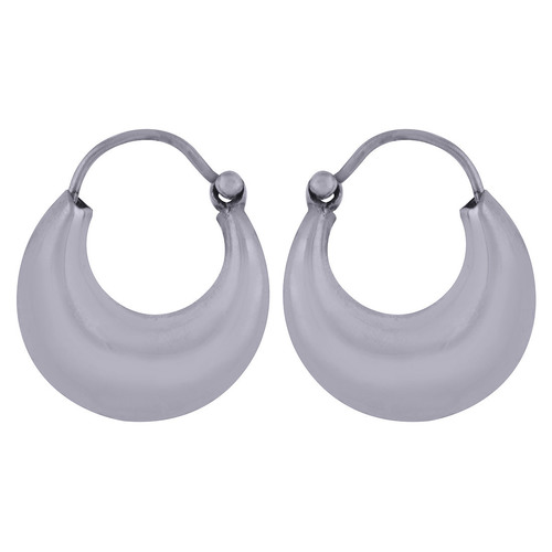 PLAIN 925 STERLING SOLID SILVER BALI EARRINGS