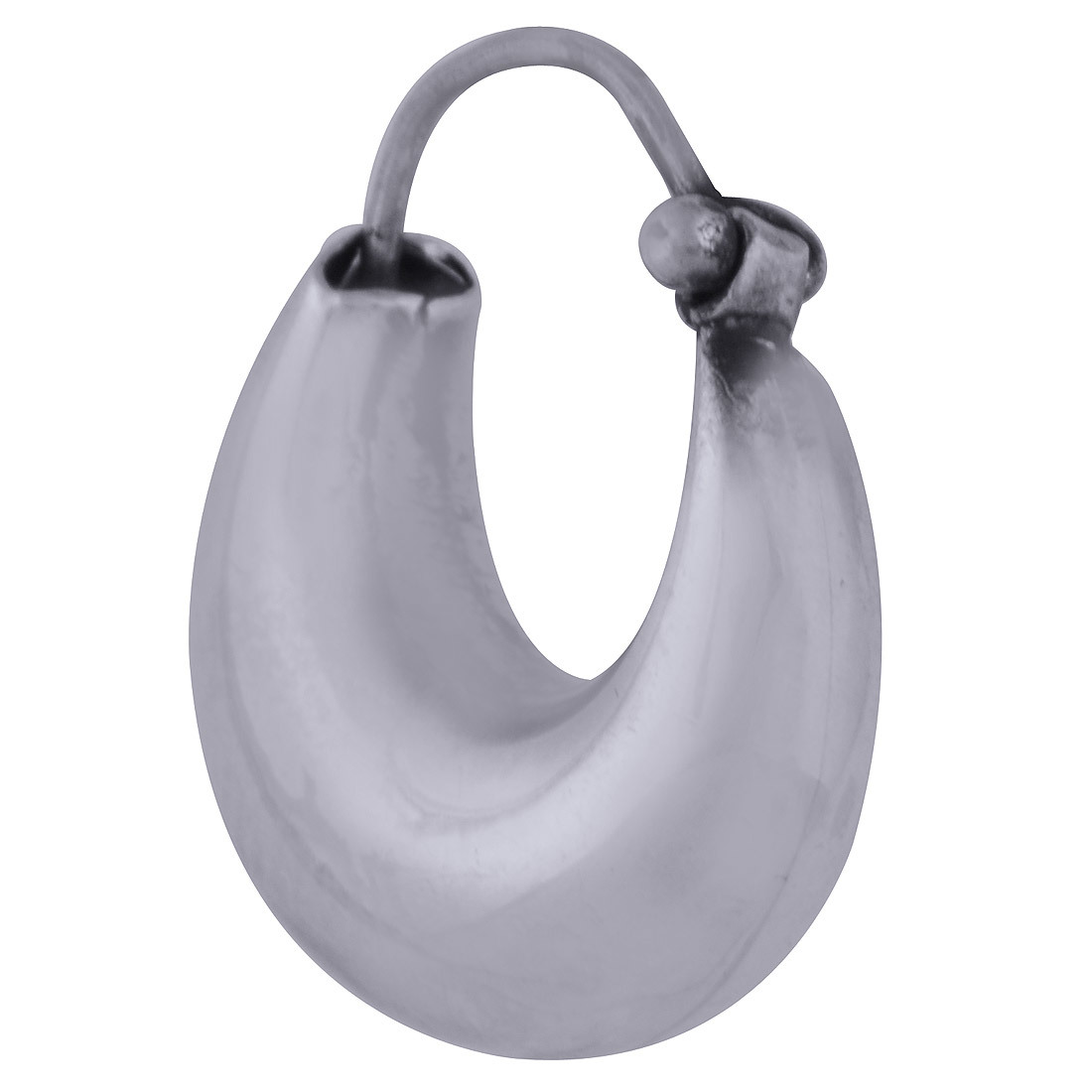 PLAIN 925 STERLING SOLID SILVER BALI EARRINGS