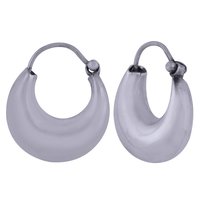 PLAIN 925 STERLING SOLID SILVER BALI EARRINGS