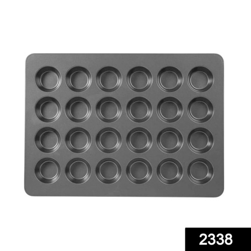 2338 Muffin Cupcake Mould Bakeware Pan Tray Mould Maker 24 Slot Round Shape By DEODAP INTERNATIONAL PRIVATE LIMITED