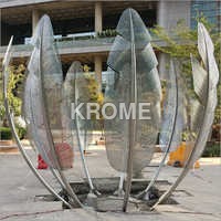 Stainless Steel Leaf Sculpture For Outdoor