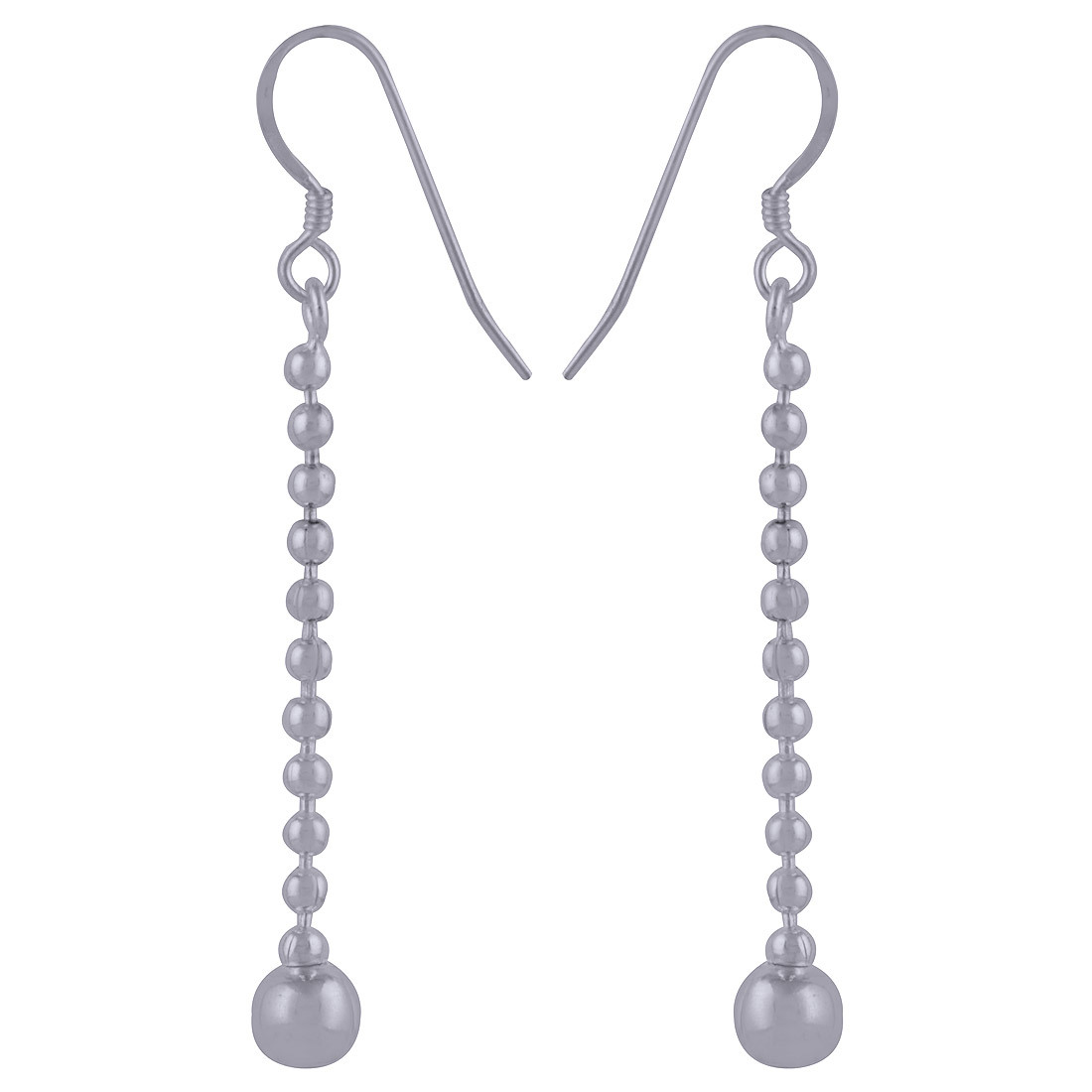 LONG PLAIN 925 STERLING SOLID SILVER EARRINGS