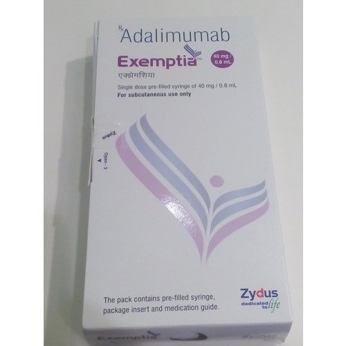 Exemptia 40mg/0.8ml Injection (Adalimumab (40mg/0.8ml)