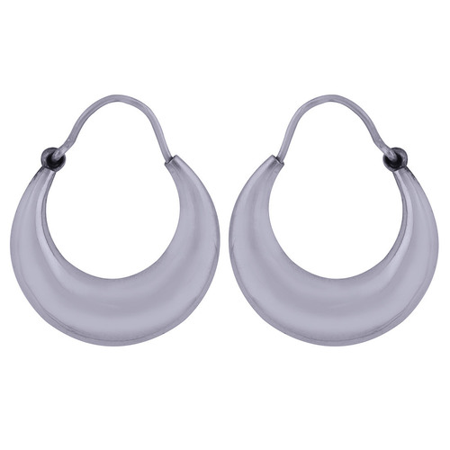 PLAIN 925 STERLING SOLID SILVER BALI EARRINGS