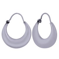 PLAIN 925 STERLING SOLID SILVER BALI EARRINGS