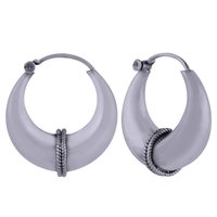 PLAIN 925 STERLING SOLID SILVER BALI EARRINGS