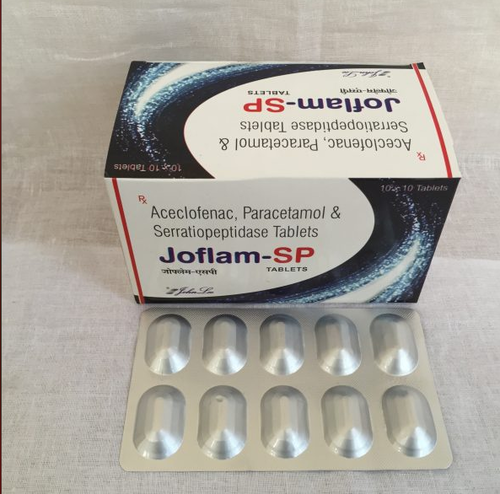 JOFLAM SP TABLET (ACECLOFENAC 100MG + PARCETAMOL325MG +SERRATIOPEPTIDASE 15MG)