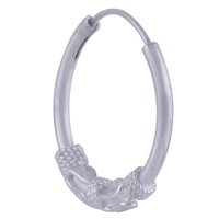 PLAIN 925 STERLING SOLID SILVER BALI EARRINGS