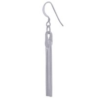 TASSEL PLAIN 925 STERLING SOLID SILVER EARRINGS