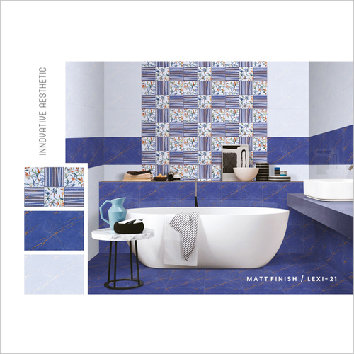 Multi Color Bathroom Digital Wall Tile