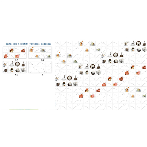 Kitchen Gloss Digital Wall Tiles