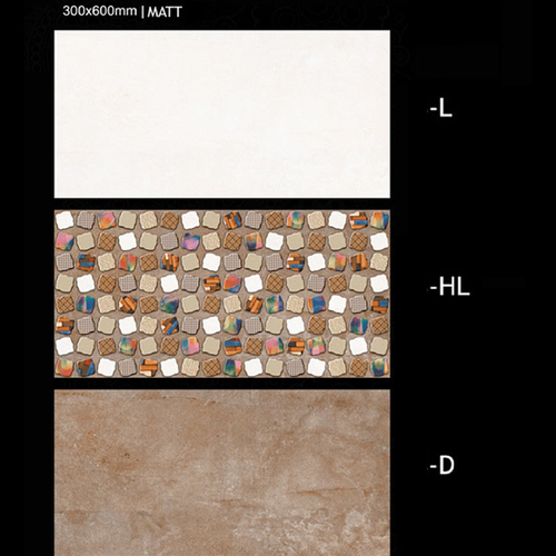 Matt Ceramic Wall Tile Size: 300X450Mm