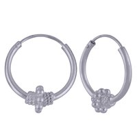 PLAIN 925 STERLING SOLID SILVER BALI EARRINGS