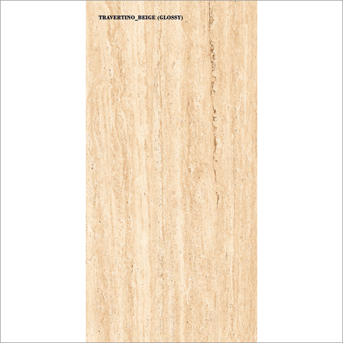 Travertino Beige Glossy Tiles