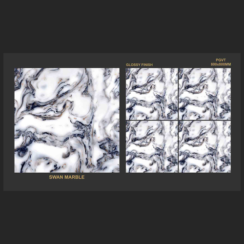 Swan Marble- Glossy Finish